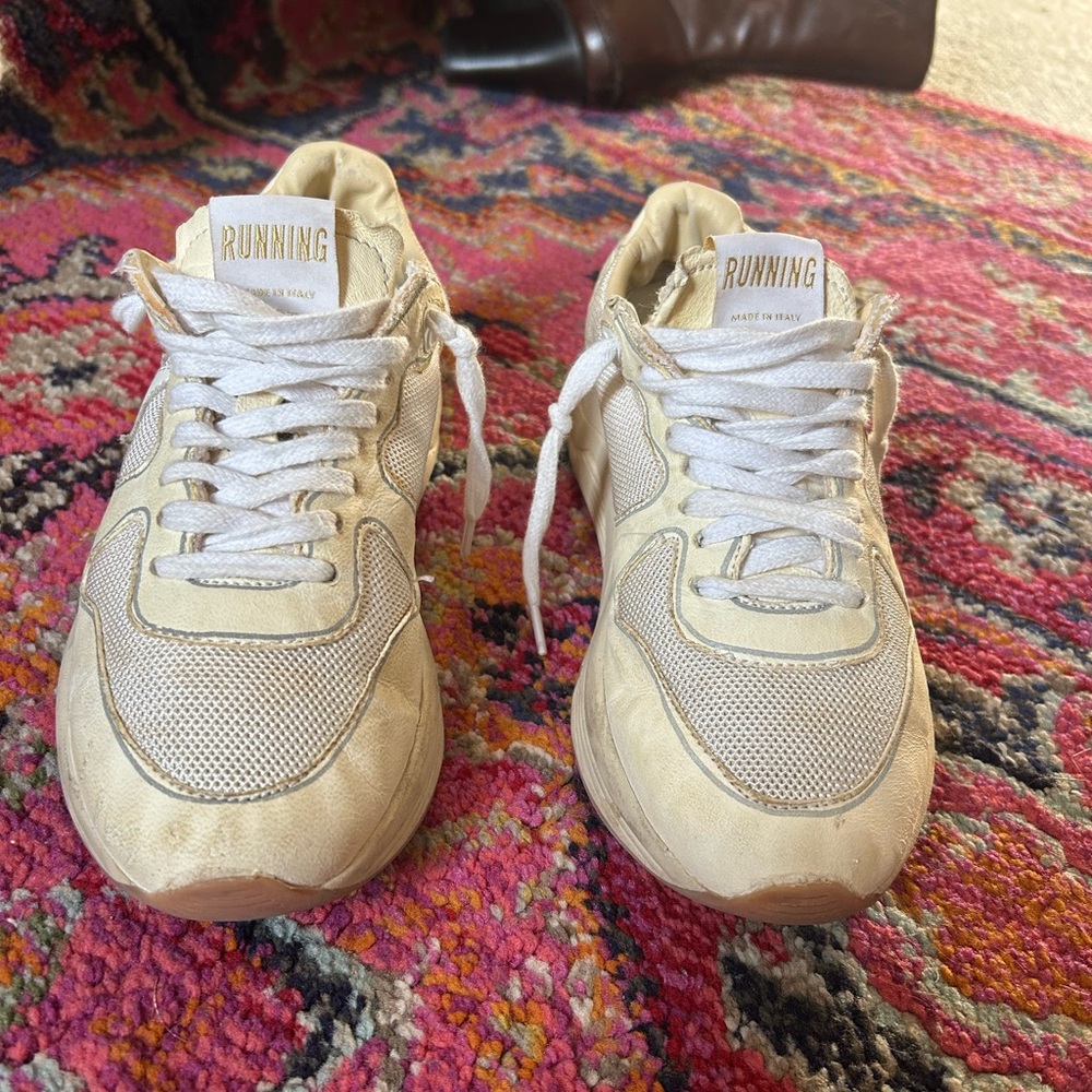 Golden Goose Neutral Running Sneakers